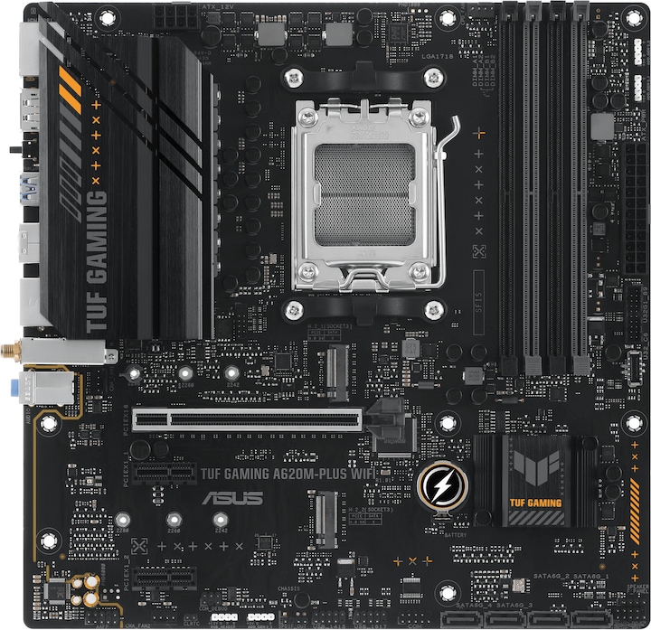 ASUS TUF GAMING A620M-PLUS WIFI (AM5, AMD A620, mATX)