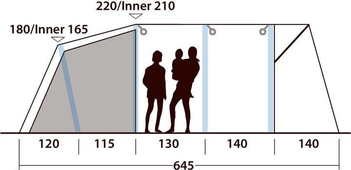 Produktbild Outwell Avondale 6PA (Tunnelzelt, 30.40 kg, 6 Personen)