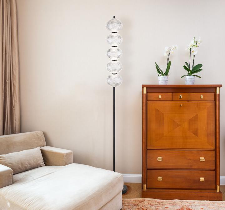 Produktbild Globo Stehleuchte Metall Schwarz Matt, 1xled (2560 lm)