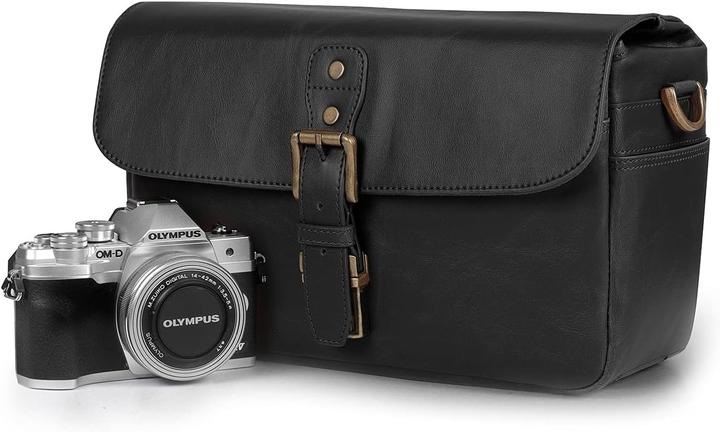 Produktbild MegaGear Ledertasche für Kamera (Kamera Schultertasche)