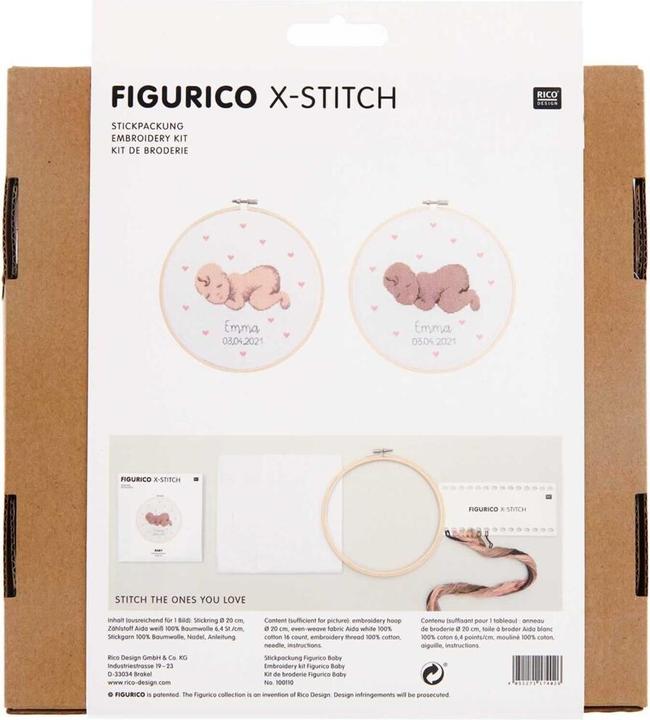 Actual product image Rico Design Embroidery pack Figurico Baby