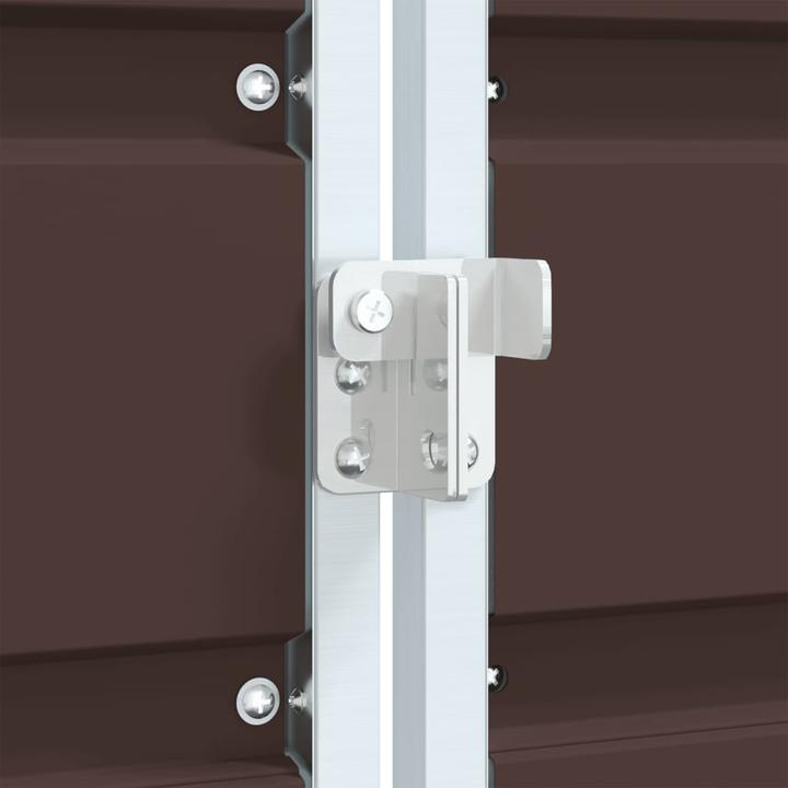 Image du produit vidaXL Abri pour poubelles 3 tonnes brun 216x81x115 cm acier