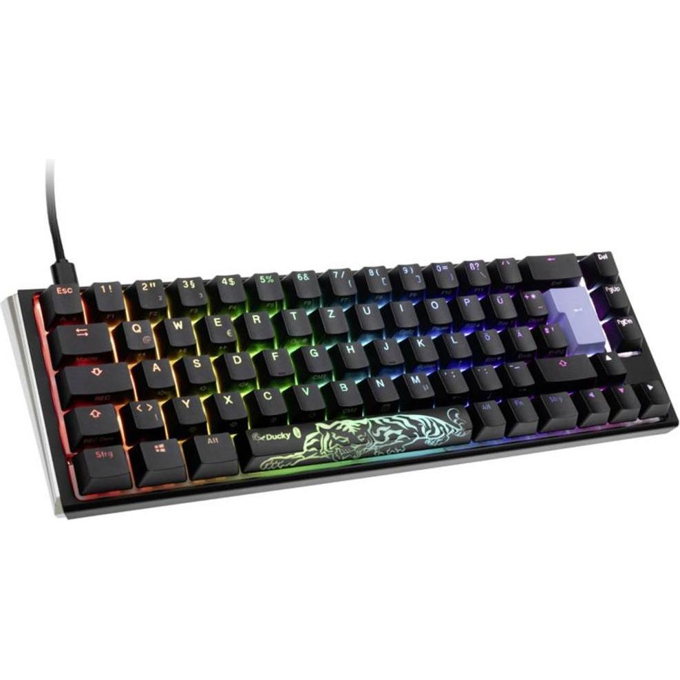 Thumbnail - Ducky One 3 Classic Black/White SF Gaming Tastatur, RGB LED - MX-Black (DE, Kabelgebunden), Tastatur, Schwarz, Weiss