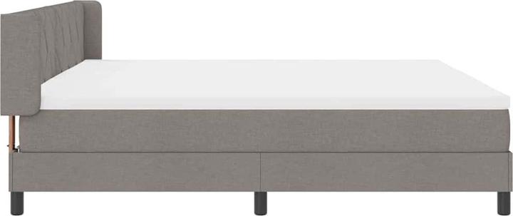 Produktbild VidaXL Boxspringbett Mit Matratze Stoff Taupe (200 x 200 cm)