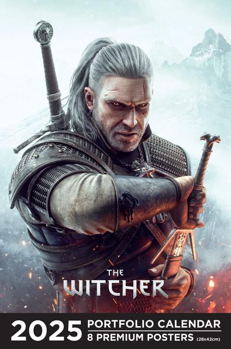 Actual product image Ynnis The witcher : portfolio calendar 2025 : 8 premium posters (French)