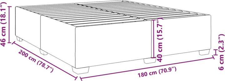 Image du produit vidaXL Bettgestell (180 x 200 cm)
