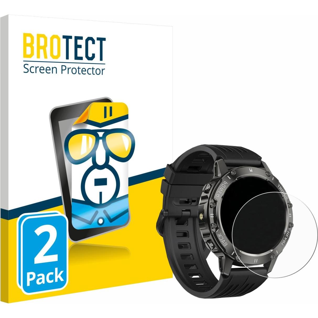 BROTECT Schutzfolie Displayschutz Displayschutzfolie Folie Klar Transparent, Smartwatch Schutzfolie, Transparent