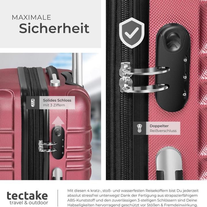Immagine prodotto tectake Set di valigie rigide (106 l)