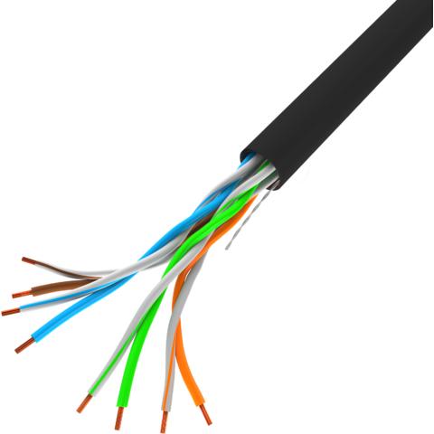 Thumbnail - Lanberg LAN cable UTP cat.5e 305m solid CCA juodas (U/UTP, CAT5e, 305 m), Netzwerkkabel