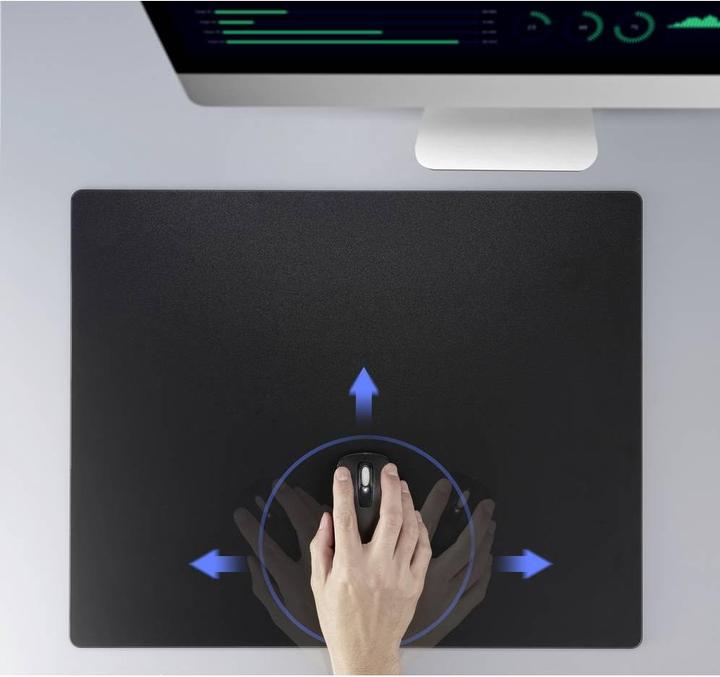 Productafbeelding Renkforce RF-GMP-500 Gaming-Mauspad Glas Schwarz