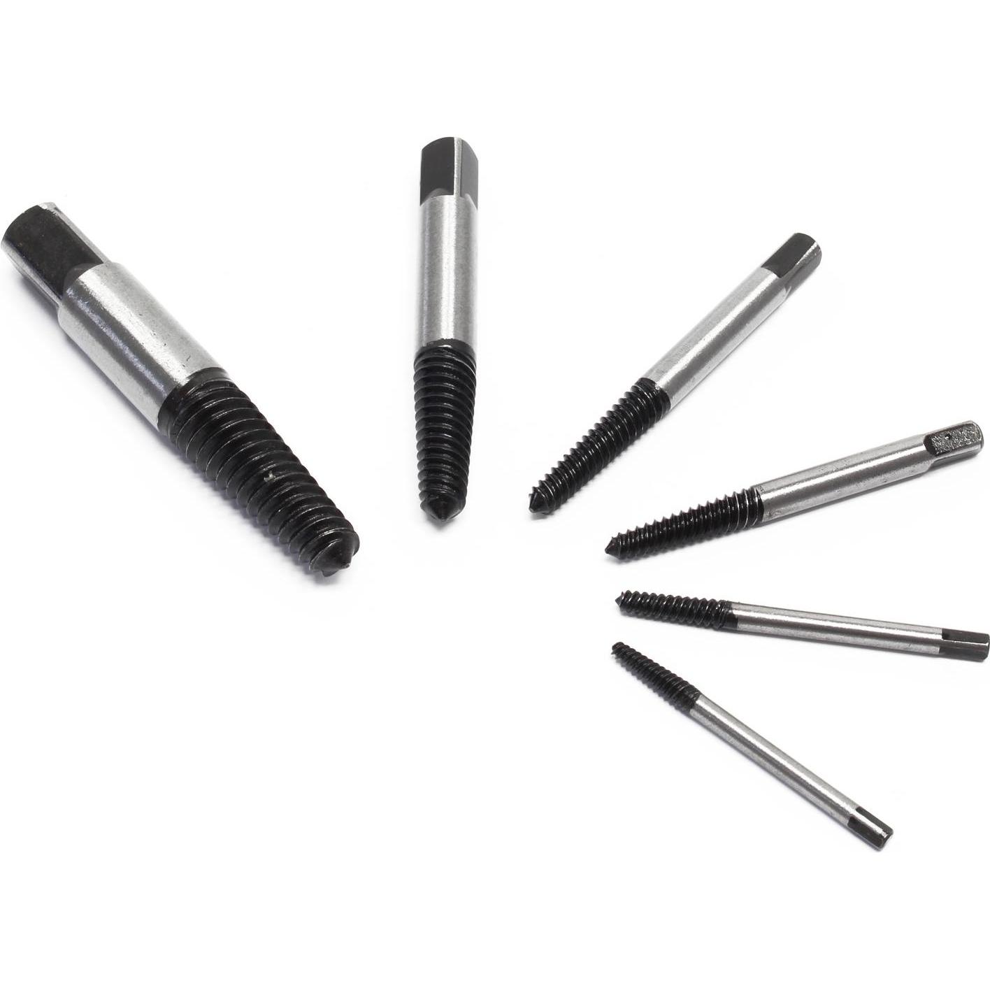 Thumbnail - XPOtool, Gewindeschneider + Gewindebohrer, 6-tlg Ausdreher Satz 3-25mm Schrauben Bolzen M3–M25 Linksausdreher Set