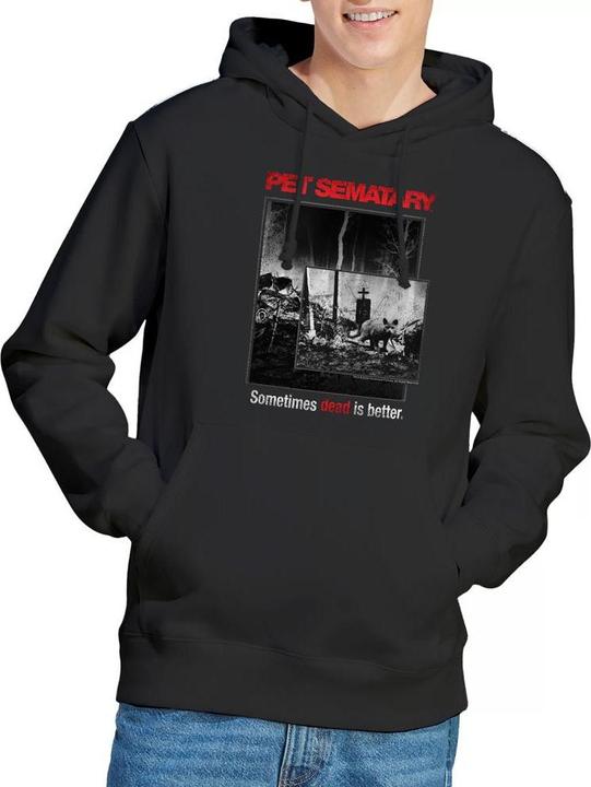 Immagine prodotto Pet Sematary Felpa con Cappuccio Poster Gatto Uomo (L)