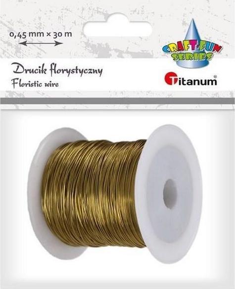 Titanum Floral wire 0.45mmx30m gold (30 m)