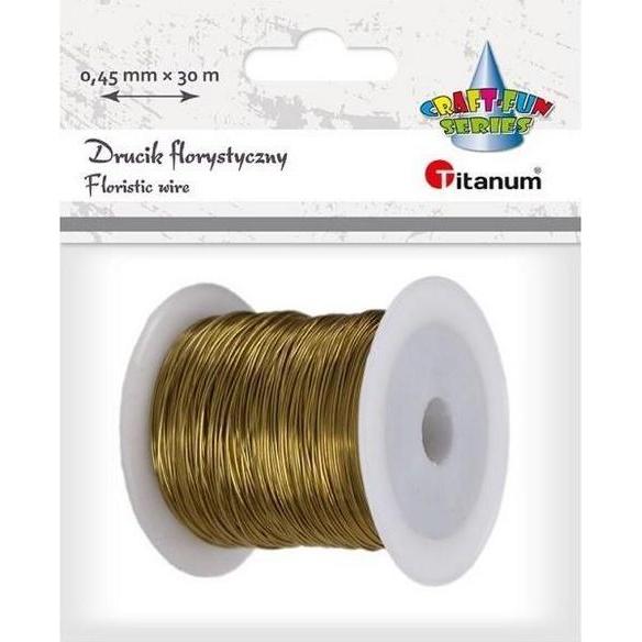 Titanum, Filo, Filo floreale 0,45mmx30m oro (30 m)