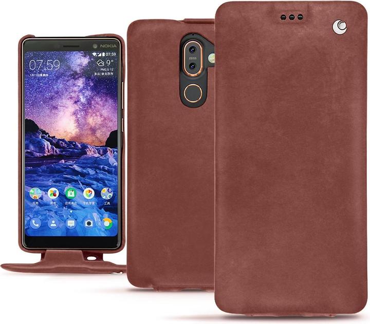 Actual product image Noreve Leather cover vertical (Nokia 7 Plus)