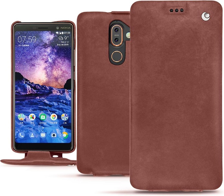 Produktbild Noreve Lederschutzhülle vertikal (Nokia 7 Plus)