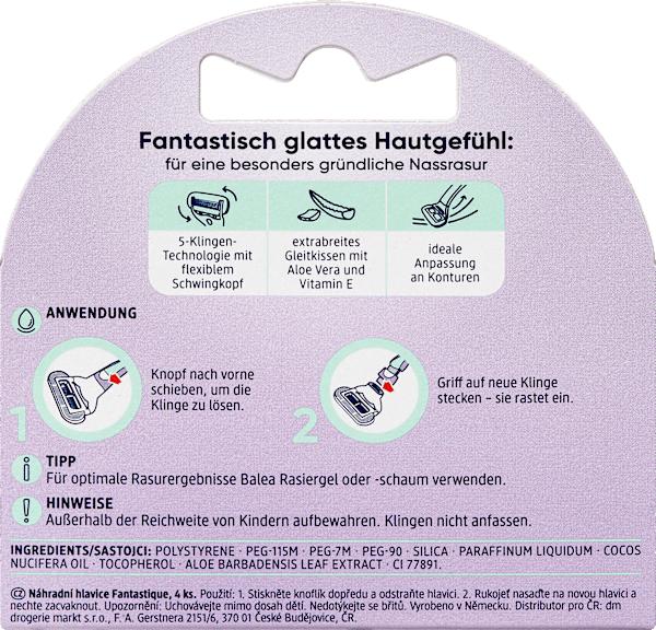 Produktbild dm Balea Fantastique Ersatzklingen (4 x)