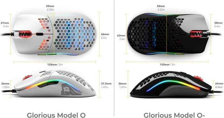 Actual product image Glorious PC Gaming Race Model O (Cable)