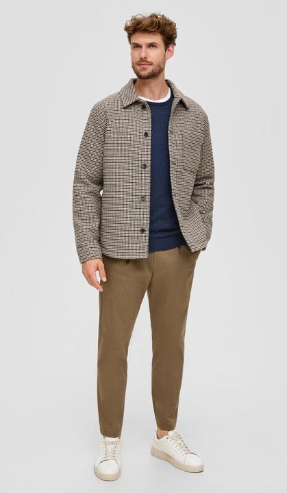 Produktbild s.Oliver Strickpullover Strickpullover mit Logo (S)