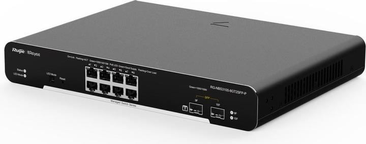 Produktbild Ruijie SWITCH REYEE RG-NBS3100-8GT2SFP-P 5-PORT 10/100 MBPS DESKTOP SWITCH (8 Ports)