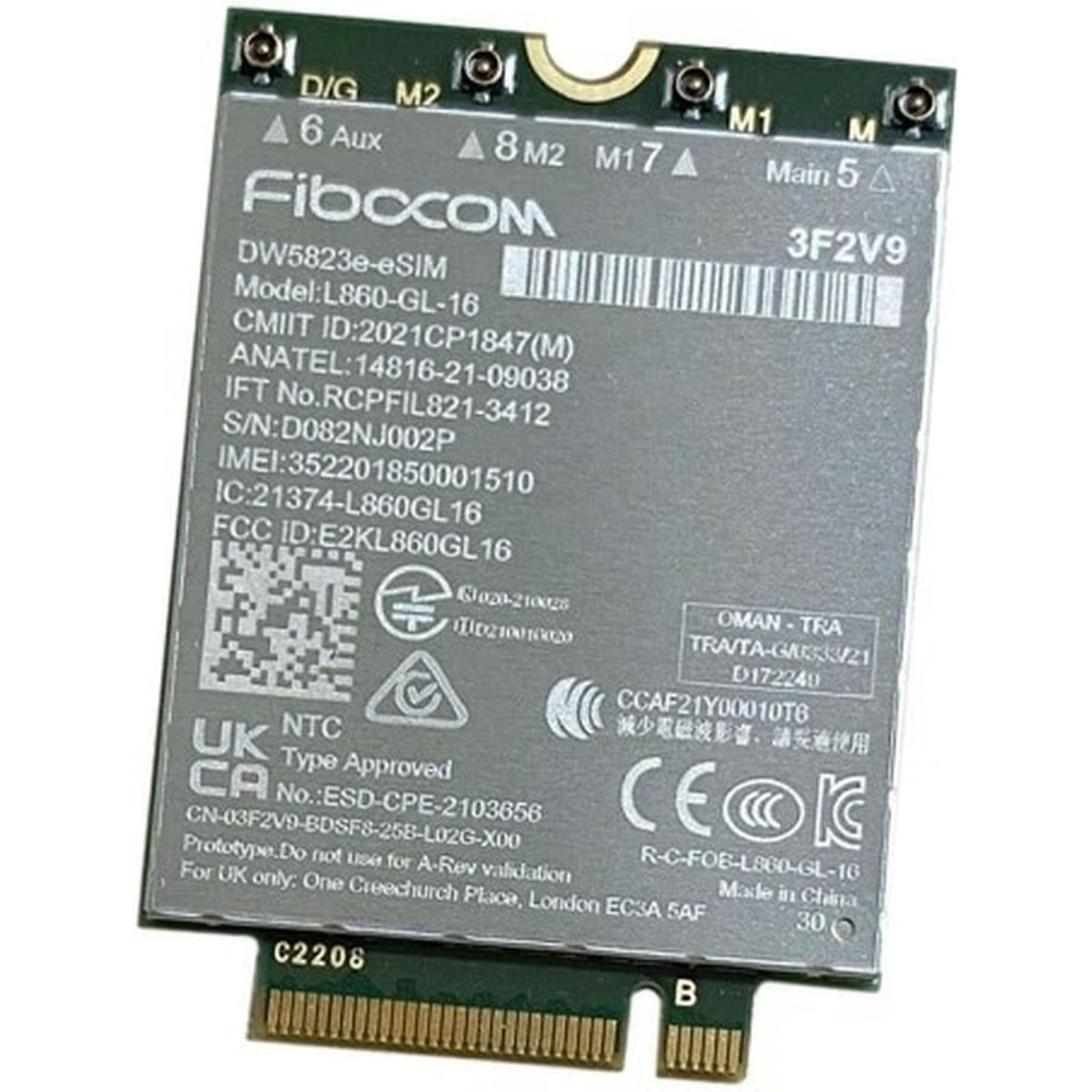 Dell DW5823E (Mini PCI Express), Netzwerkkarte, Grün