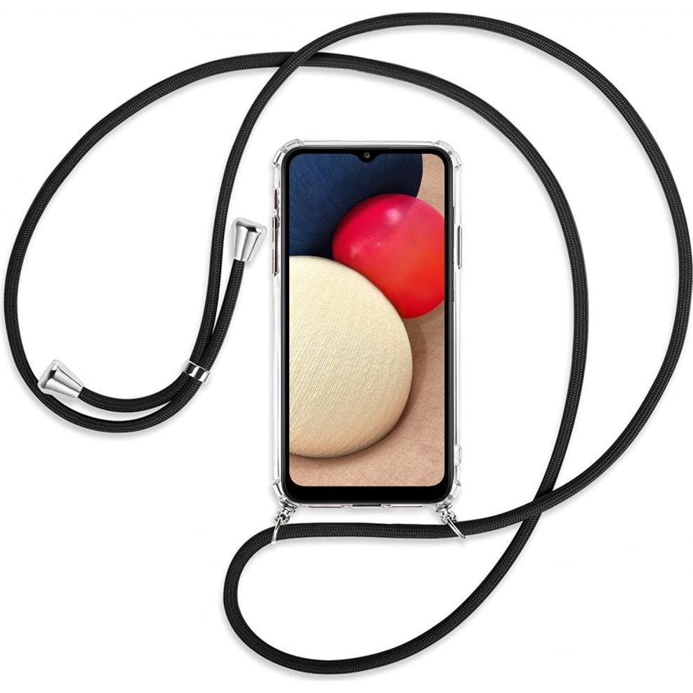 Screenguard Samsung Galaxy A02s Loopster Necklace Hülle, Handykette, Transparent
