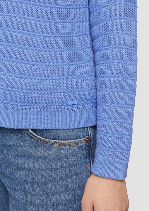 Immagine prodotto s.Oliver Strickpullover Baumwollmix-Pullover mit Strukturmuster (XL)
