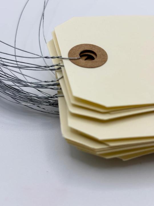 Produktbild Agipa Gep„ckanh„nger, 80 x 38 mm, neutral, mit Draht