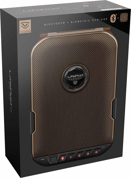 Actual product image Vaultek LifePod Humidor 2.0 Biometric BLE Black (9)
