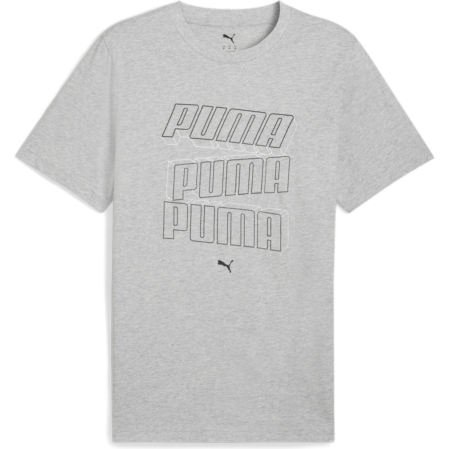 Puma, Herren, Sportshirt, Ess Logo Lab Hog Tee (XL), Grau, XL