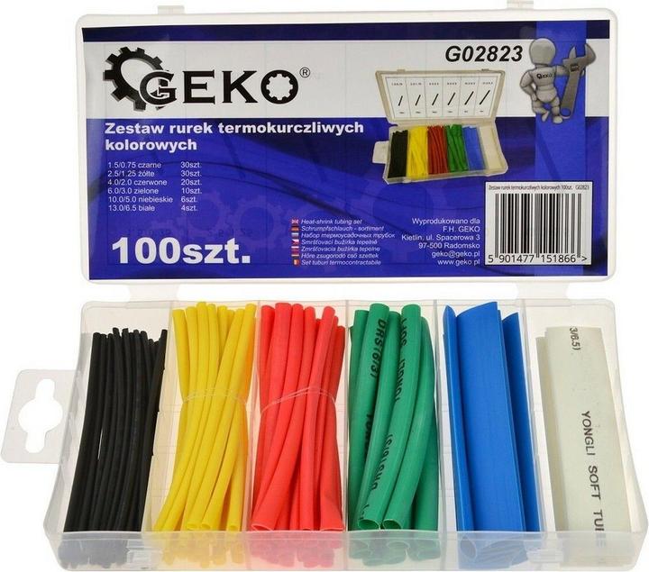 Image du produit GEKO Lot de 100 gaines thermorétractables de couleur (100 x)