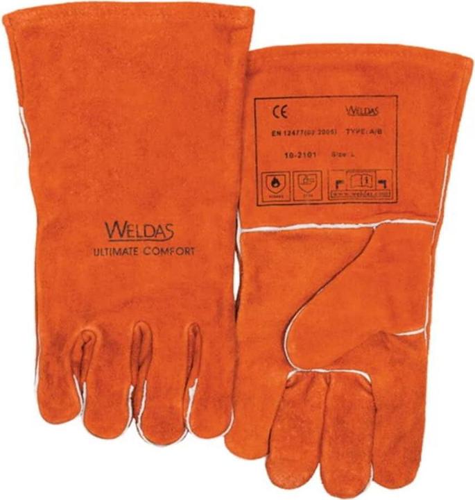 Image du produit Weldas Gants de soudeur taille XL (9,5) rouge EN 388, EN 12477 EPI catégorie II (XL)