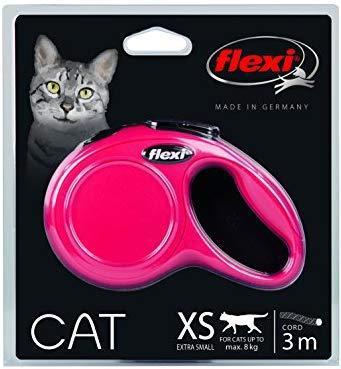 Actual product image Flexi Retractable leash NEW CLASSIC CAT XS, 3 m red rope (XS, Cat, General)