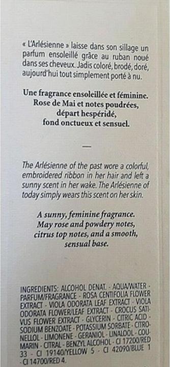 Produktbild L'Occitane Arlesienne Eau De Toilette 1.6 fl oz EDT Spray (Eau de Toilette, 1.60 ml)