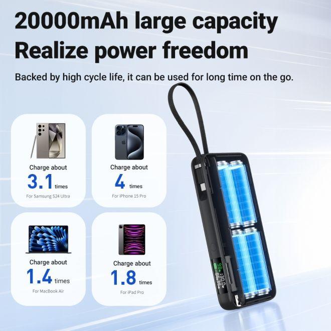 Produktbild Acefast M22 Fast Charge Laptop Powerbank 130W 20000mAh (20000 mAh, 130 W, 74 Wh)