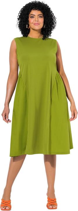Actual product image Ulla Popken Poplin Panel Sleeveless Dress (62)