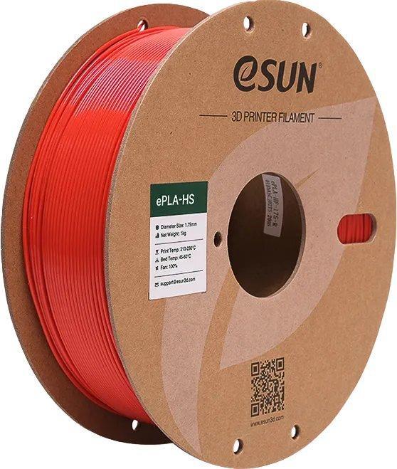 Actual product image eSUN EPLA+HS 1.75mm RED 1kg (PLA, 1.75 mm, 1000 g)