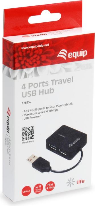 Actual product image equip Life 4 Ports Travel USB Hub (USB-A, 4 ports)