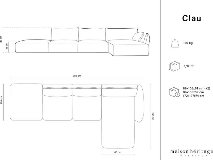 Produktbild Maison Heritage Clau (Ecksofa)