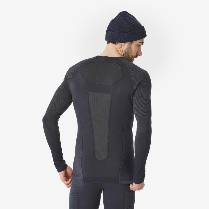 Actual product image Wedze Skiunterwäsche Funktionsshirt Herren warm atmungsaktiv - BL900 marineblau (M)