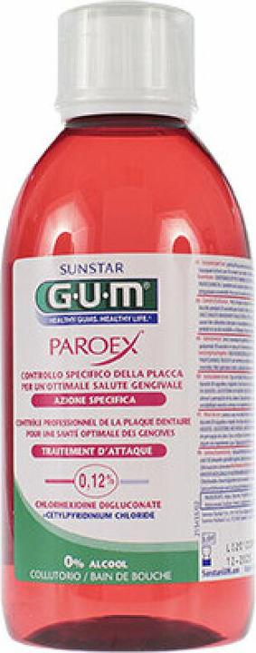 Productafbeelding GUM SUNSTAR PAROEX Mondspoeling 0,12 % chloorhexidine (300 ml, Mondwater)