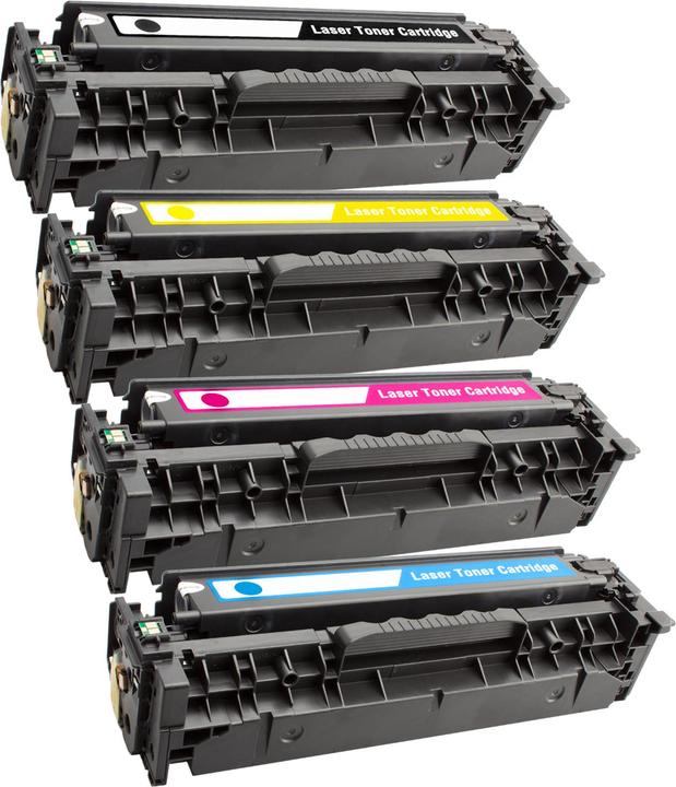 Plutoos HP CF380X 312X, CF381A, CF382A, CF383A 312A Toner XXL kompatibel, 4er Farbset (CMYK)