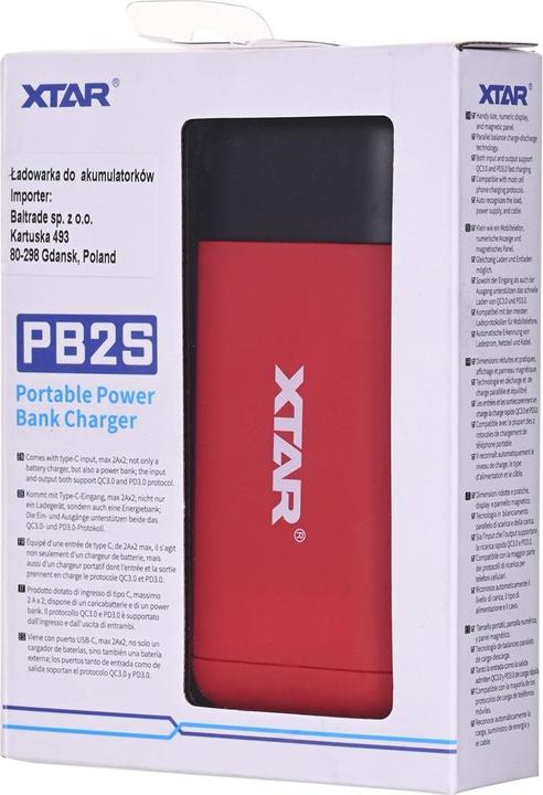 Image du produit Xtar PB2S (1 pcs, 18650, 20700, 21700, Chargeurs sans batterie)