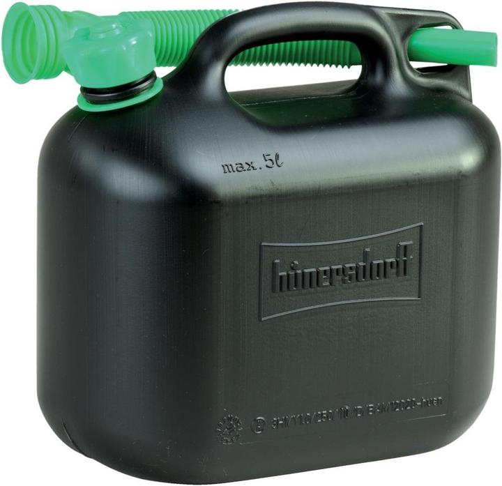 Produktbild Hünersdorff Kraftstoff-Kanister CLASSIC 5 L HDPE schwarz besonders schwere Qualität