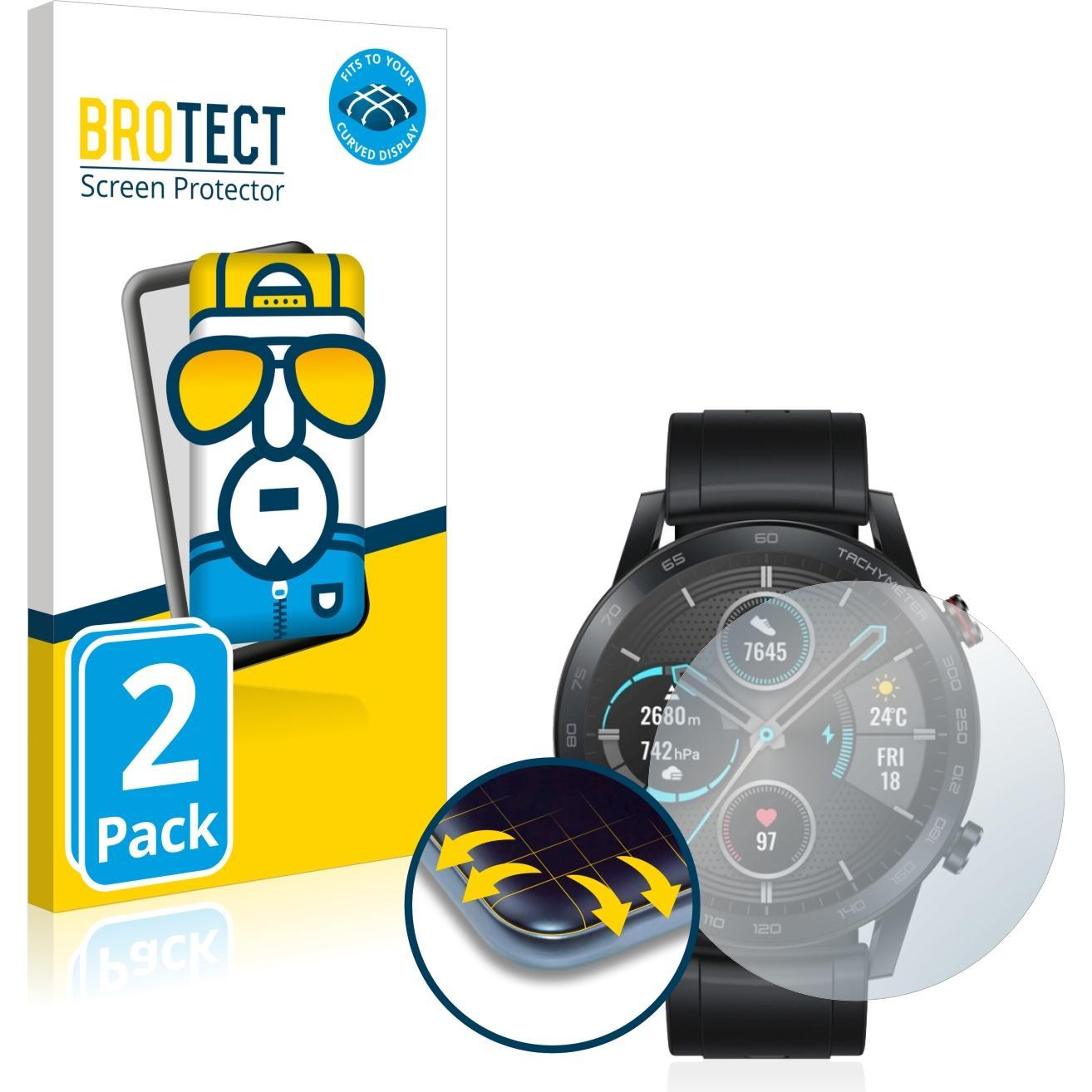 BROTECT Full-Cover Displayschutz, Smartwatch Schutzfolie, Transparent