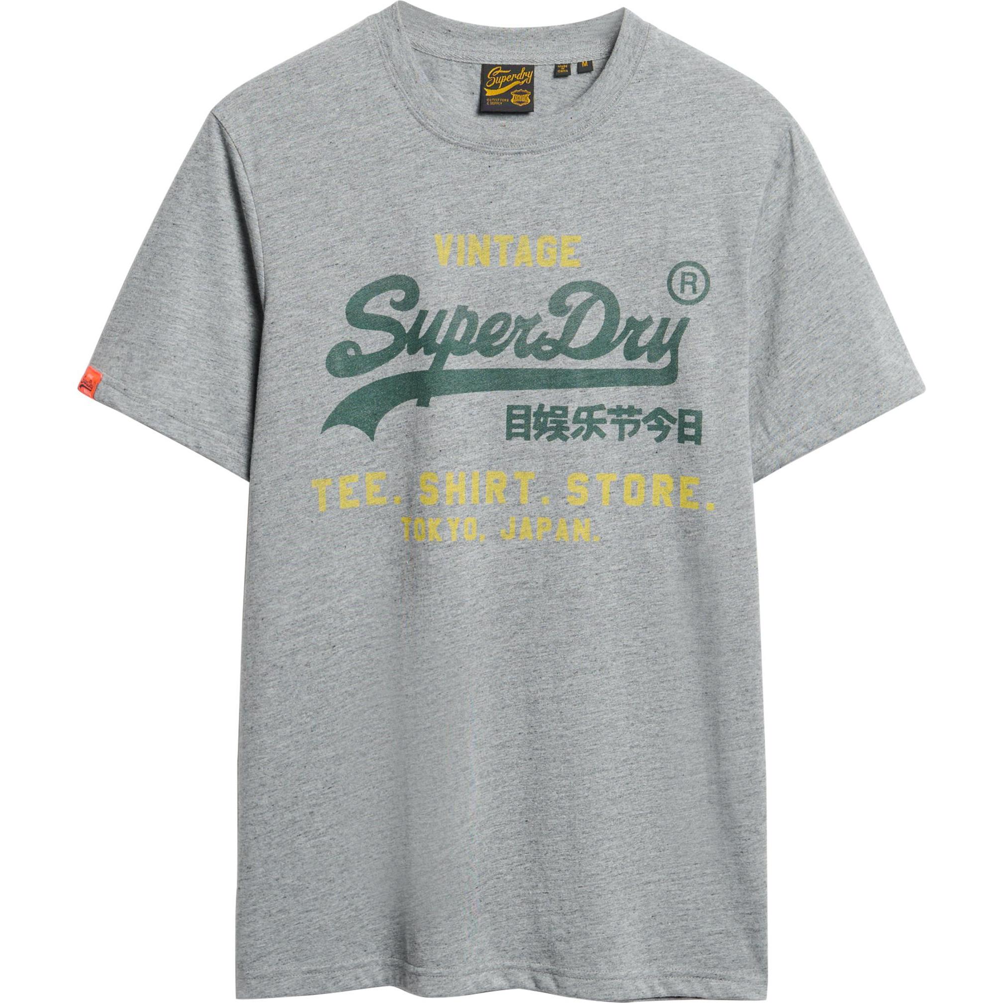 Superdry, Herren, Shirt, VI Classic Relaxed Tee, Grau, (L)