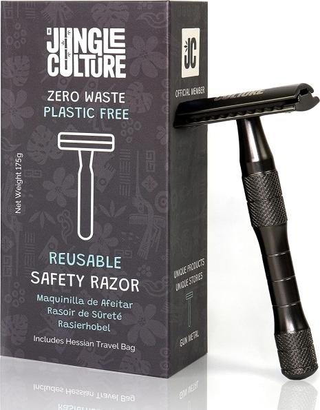 Immagine prodotto Jungle Culture - Piano rasoio riutilizzabile in nero metallizzato