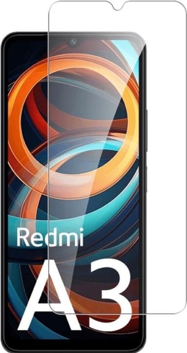 Actual product image Screenguard Xiaomi Redmi A3 armoured glass screen protector Case Friendly Design (1 pcs., Xiaomi Redmi A3)
