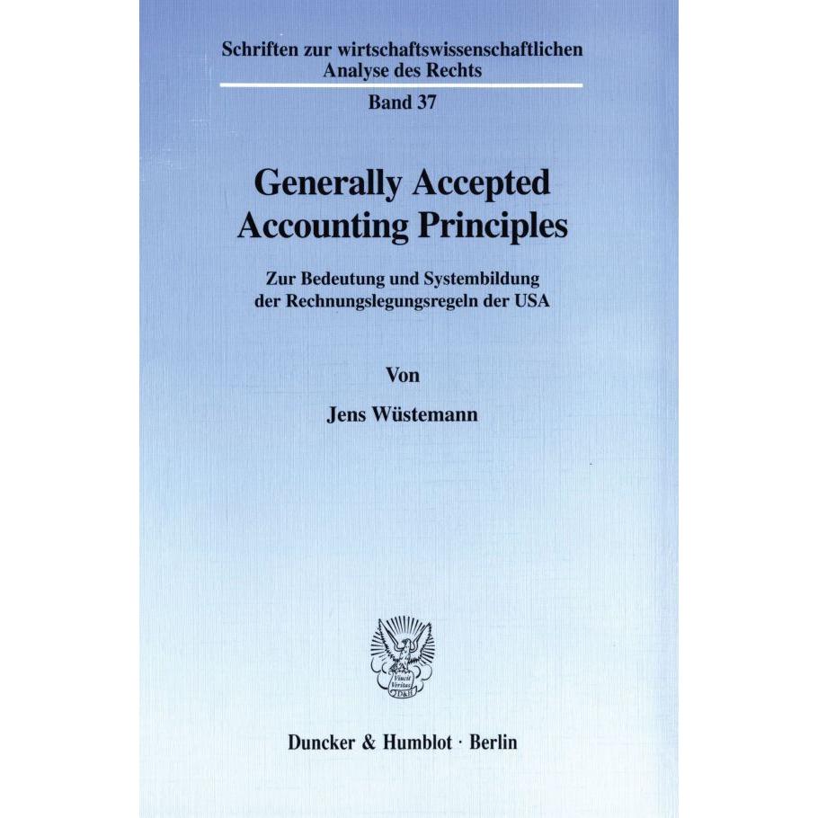 Thumbnail - Generally Accepted Accounting Principles, Fachbücher von Jens Wüstemann