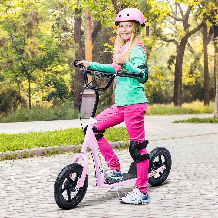 Produktbild Homcom Kinderroller Anti-Rutsch Trittfläche, Metallfahrradständer zum Parken
